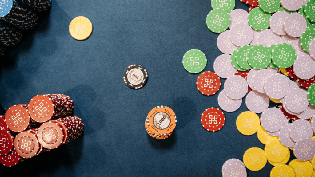 Pile of casino Chips