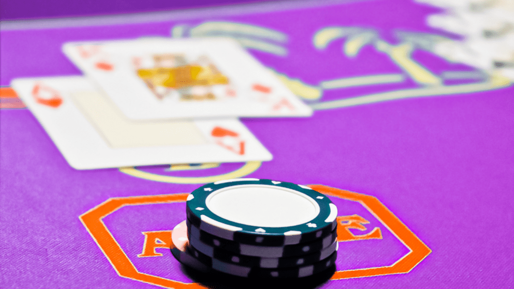 Playing cards and casino chips 