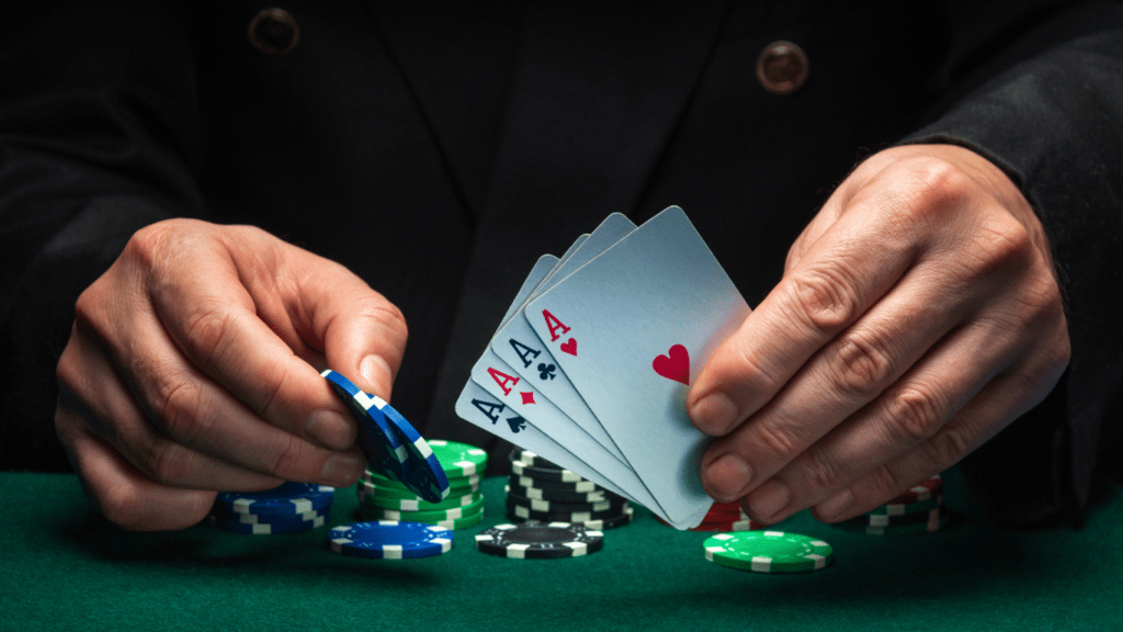 Playing cards and Casino chips