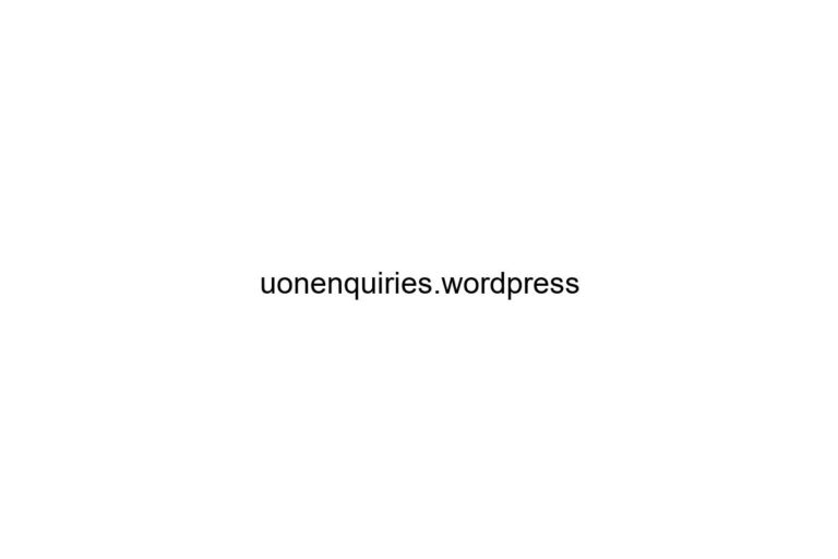 uonenquiries wordpress